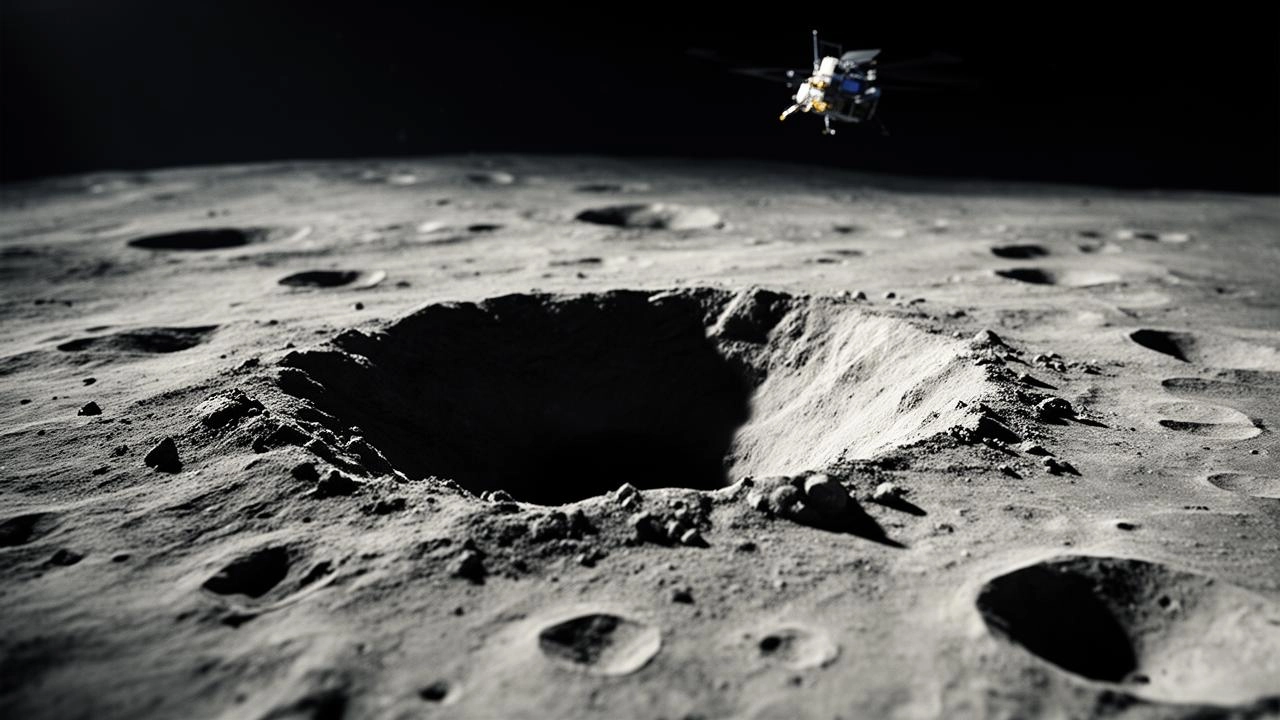NASA Reveals Close-Up Photos of the Crater a SpaceX Rocket Left on the Moon