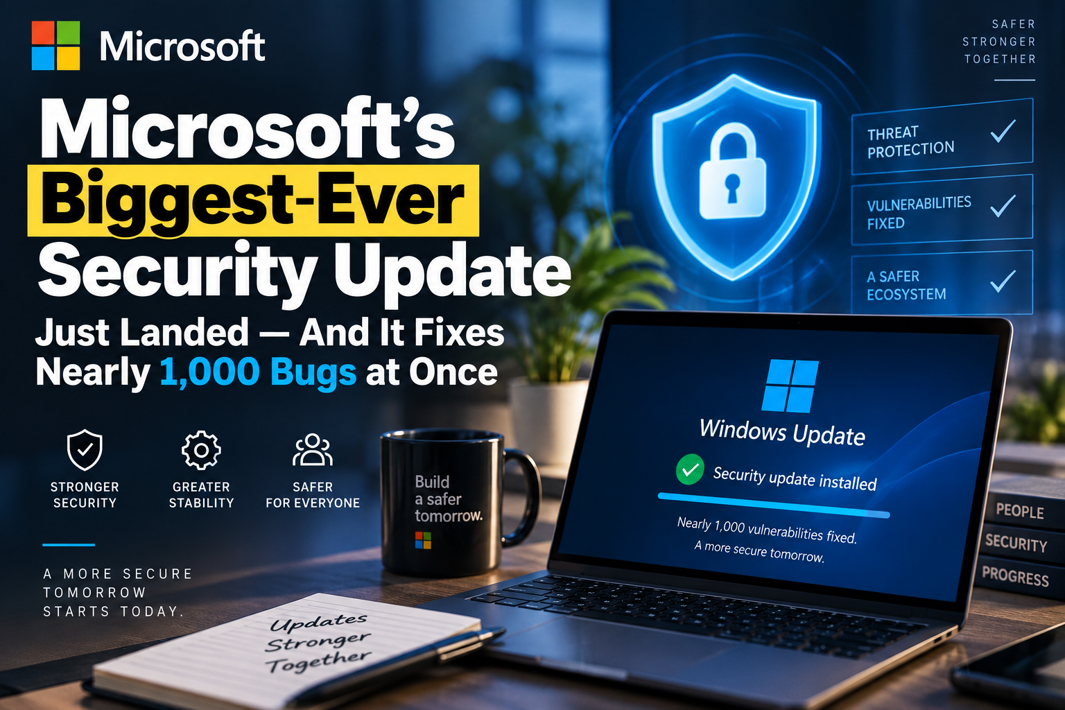 Microsoft's Biggest-Ever Security Update Just Landed — And It Fixes Nearly 1,000 Bugs at Once