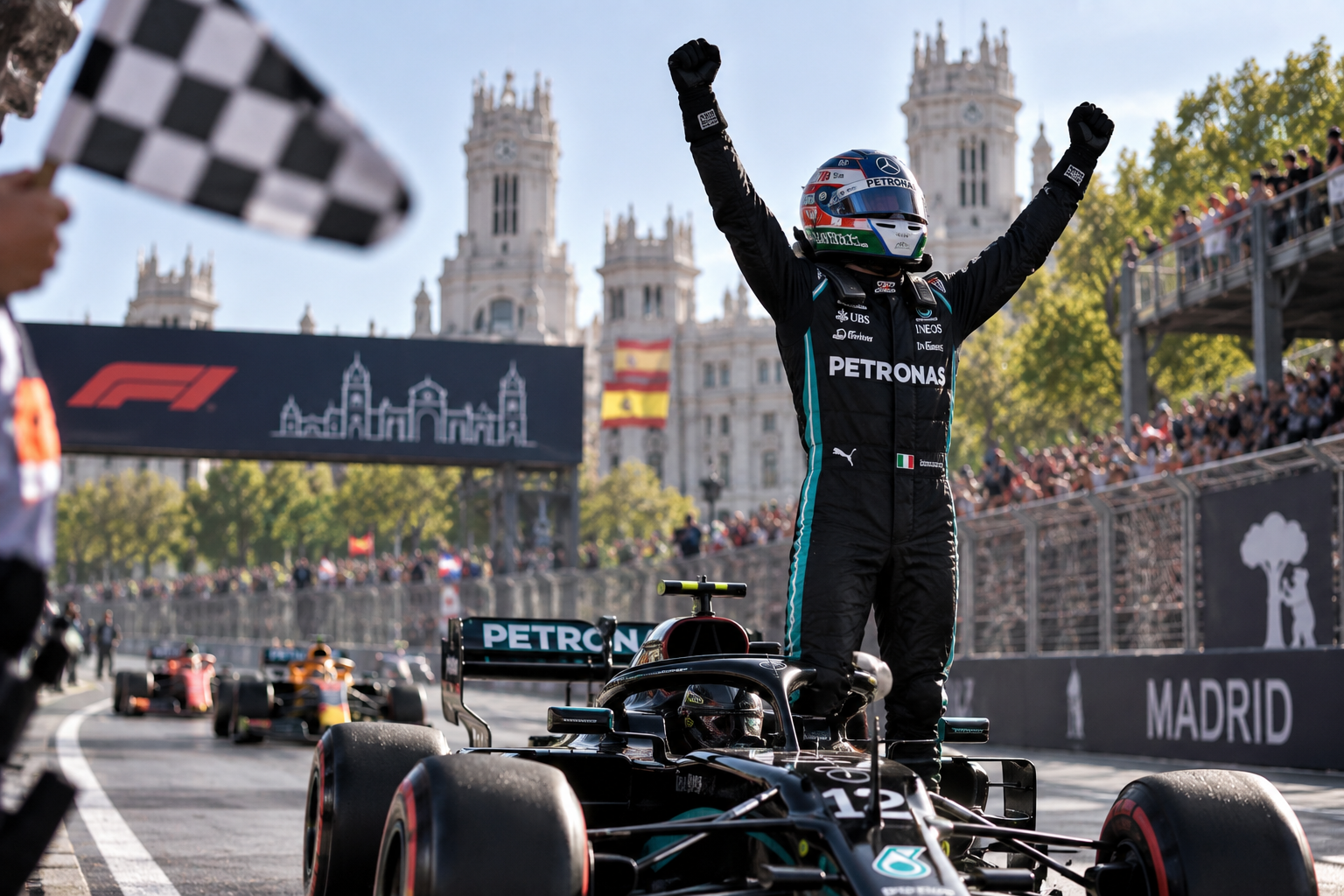 Antonelli Wins F1's First-Ever Madrid Race, Extending His Championship Lead to Eight Wins