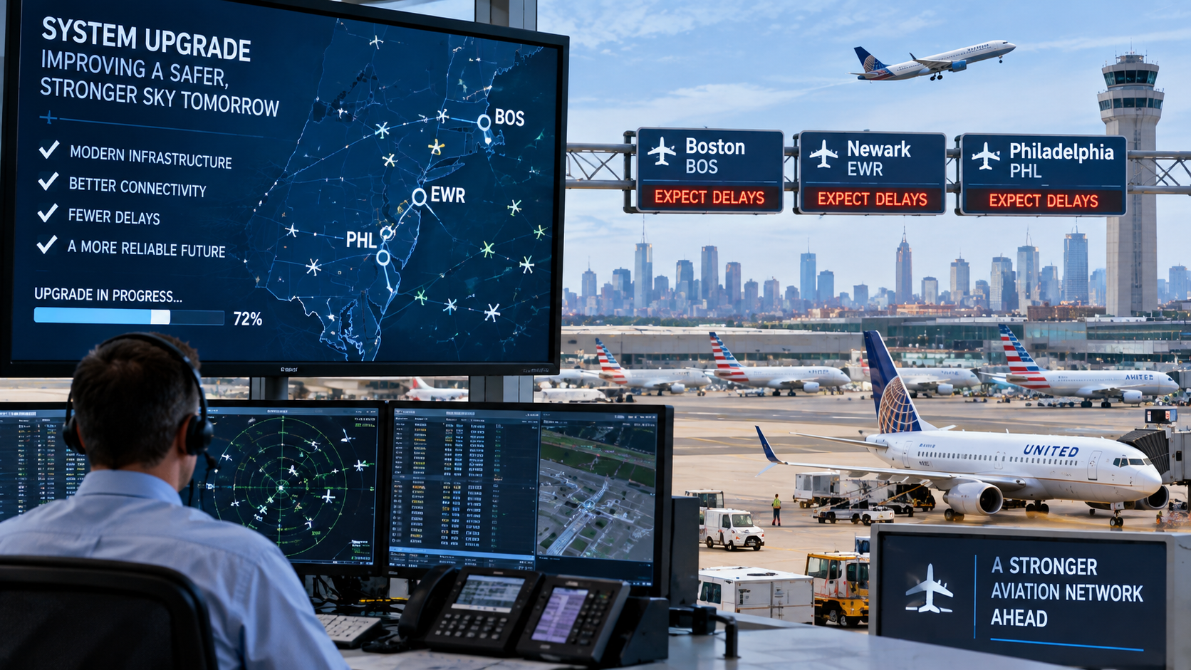 A Technical Upgrade Is About to Disrupt Flights Through Boston, Newark, and Philadelphia