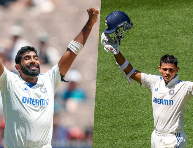 ICC Announces Test Team of the Year Bumrah and Jaiswal Selected